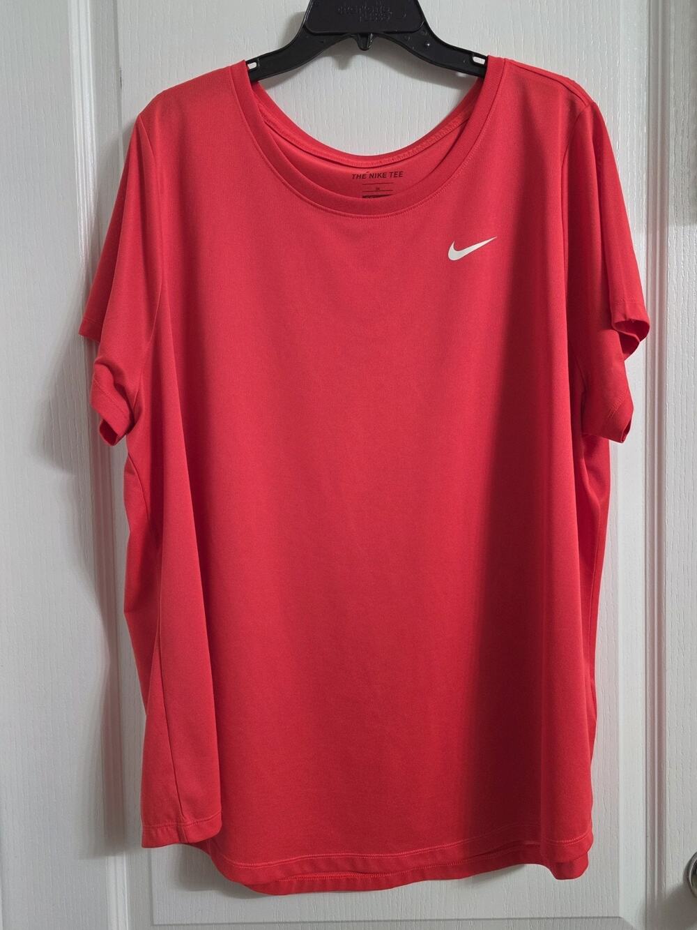 Nike Dri Fit Activewear Tee Shirt Size 3X Orange Short Sleeve